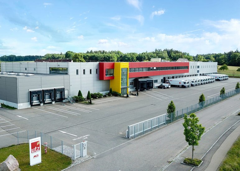 Firmengebäude von Außen Lebensmittel Utz